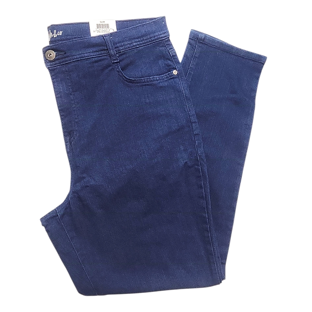 slim leg plus size jeans with tummy control from Style & Co size 18